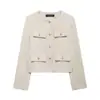 Comercio Exterior Transfronterizo Ropa de Mujer 2025 Otoño Estilo Europeo y Americano Cuello Redondo Manga Larga Bolsillo con Solapa Pantalones Decorados con Chaqueta de Pequeño Aroma para Mujer D6965327