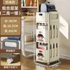 Estante de Armazenamento para Mochilas Escolares Carrinho Móvel Armário de Armazenamento de Livros para Mesa de Escritório Artefato de Colocação de Mochila Escolar