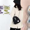 Bolsa de Ombro Feminina Raposa Colorida Estilo Japonês Mochila Simples Multifuncional Bolsa Transversal Casual de Grande Capacidade Fashion