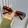Novos Óculos de Sol Europeus e Americanos Sem Aro com Borda Cortada, Óculos de Sol Anti-UV, Óculos de Sol de Alta Qualidade para Mulheres