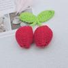 Bolsa Suéter Malha de Lã Pequena Cereja Acessórios Adesivo de Tecido Flor Artesanal DIY Material Pequenos Acessórios