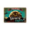 2024 Nuevo Halloween Retro Americano Hogar Pintura en Lata Bar Cafetería Pared de Fondo Pintura Decorativa Sin Marco