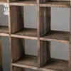 Estante de pared de madera maciza estilo chino Rongshantang, grande y pequeño, antiguo, para tazas de té, pabellón Duobao, armario de almacenamiento para juegos de té, estante de exhibición