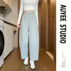 Pantalones súper modernos y elegantes 2026, para mujer, de primavera y otoño, holgados, adelgazantes y relajados, tipo globo, joggers de pierna curva