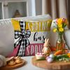 Nueva Funda de Almohada de Tulipán de Primavera de Amazon Decoración de Letras y Flores Funda de Almohada para Sofá Cojín para el Hogar