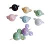 Venta al por mayor de accesorios de joyería DIY resina acrílica color simple chapado Mickey cuentas sueltas material para accesorios con cuentas