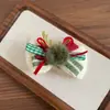 Accesorios Navideños para el Cabello de Oso Retro Texturizado Diadema para Niña Peineta de Lazo Hecha a Mano Adorable Cuernos Diadema para Niños