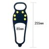Crampones para Exterior Cubrezapatos Antideslizantes Escalada en Nieve Montañismo Garra de Nieve Crampones Simples de 6 Dientes Uña Amarilla