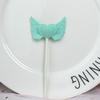 Tarjeta de Pastel de Cumpleaños Amor Brillante Alas de Ángel Cumpleaños Boda Decoraciones de Mesa de Postres