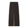 Pantalones rectos de cintura alta hasta el suelo, pantalones casuales de cintura alta adelgazantes para ir al trabajo, pantalones versátiles de trabajo para mujer