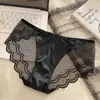 Venda Direta da Fábrica Bestseller Transfronteiriço Lingerie Feminina de Cetim e Renda Estilo Luxo Leve Desejo Puro Tanga de Corte Alto Tentação