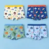Calzoncillos tipo bóxer de algodón puro para niños, estampado de dibujos animados para niños, algodón 100% Clase A, Ropa interior para bebé, Ropa interior para niños pequeños y estudiantes, Hombres