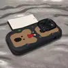 Capa de celular Urso Caqui Fofo adequada para iPhone 16, 17, 14 Pro Max, novo modelo criativo e único para 13 mini