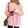 Outono de 2026 Nova Roupa Casual Feminina Moda Europeia e Americana Elegante Blusa Casual Estilosa Suéter Dois em Um