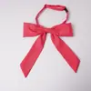 Gravata borboleta pontuda estilo JK japonês com cabo longo para meninas, estilo Academia Estudantil, para combinar com camisa de uniforme escolar de formatura