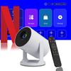 Proyector Transfronterizo Y300 para Uso en Casa y Oficina 1080P Mini Portátil 4K Ultra Alta Definición Proyector de Barril para Exteriores