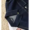 Chaqueta vaquera lavada estilo workwear, top ajustado, solapa holgada, chaqueta corta de manga larga para mujer primavera/otoño 2026