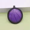 Llaveros creativos de cuero PU multicolor para baloncesto, fútbol, béisbol, tenis, colgantes de llave deportivos al por mayor