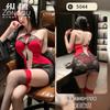 Lencería Sexy Estilo Nuevo con un Cheongsam de Estilo Chino Nacional, Empalme de Encaje, Huecos, Uniforme Ajustado al Cuerpo Caliente, Pasión 5044