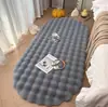 Alfombra Ovalada Espesa de Felpa de Pelo de Conejo Color Crema Alfombrilla para Mesita de Noche de Dormitorio Felpa de Burbujas Esterilla para Mirador Cojín para Mesa de Café Sofá