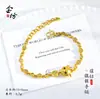Pulseira Pixiu de Moeda com Diamantes Incrustados Banhada a Ouro Estilo Wei Xue Nova Pulseira Feminina Chinesa de Alto Padrão Versátil Pulseira de Verão