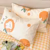 Un Par de Fundas de Almohada de Algodón con Dibujos 48X74 Fundas de Almohada Domésticas para Niños Funda Protectora de Almohada Individual para Dormitorio
