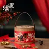 Empaque de Regalo de Año Nuevo Caja de Regalo Caja Vacía Cubo de Abrazo Estilo Chino Creativo Maleta Caja de Empaque para Frutas Secas Té Pasteles