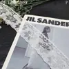Ribete de encaje blanco Tanglong, con delicados, ligeros y no elásticos diseños florales, adecuado para ropa, lencería y como adorno para los bordes de las prendas.