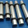 Accesorios para máquina etiquetadora cabezal de etiqueta rodillo guía material de aleación de aluminio eje del rodillo de cinta de etiqueta rodillo de rosca interna de doble cabeza