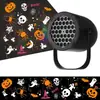 Nuevo Producto Transfronterizo Luces de 16 Patrones Rectos Luces de Copo de Nieve Navideñas USB Luces de Proyección de Calavera de Halloween Escenario Giratorio
