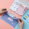 Bolsa de almacenamiento con anillo de tracción para papelería de estudiante de dibujos animados portátil, bolsa esmerilada impermeable a prueba de humedad, bolsa con anillo de tracción nueva, fabricantes al por mayor