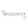 Moda Europea y Americana Temporada de Graduación Clase de 2026 Fiesta de Graduación Correa para el Hombro Tela con Purpurina Cinta de Lámina de Oro Cinta Ceremonial