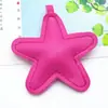 Funda de Teléfono de Cuero PU Bolsa Llavero Colgante Esponja de Burbujas Corazón Pentagrama Joyería DIY Accesorios