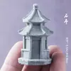Aquário plantas aquáticas terrário tanque de musgo decoração paisagem lanterna de pedra japonesa ornamento de paisagem esconderijo de caverna para bonsai