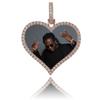 Pingente de Foto Personalizado Família Hip-Hop Europeia e Americana Cobre Cravejado com Zircônia DIY Colar de Foto Criativo de Grande Nome Atacado