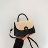 Primavera e Verão Fresco Simples Pequeno Bolsa 2024 Nova Moda Pequena Bolsa Quadrada Casual Personalidade Crossbody Bolsa Bolsa de Ombro