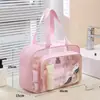 Bolsa de Tocador Nueva 2025 con Separación Húmeda y Seca para Mujer, Gran Capacidad, Bolsa de Natación, Bolsa de Tocador de Viaje Impermeable Portátil de Mano