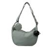 Saco de lona saco mensageiro das mulheres grande capacidade Mori casual all-match dumpling bag saco de ombro Estudante universitário classe saco de passageiros