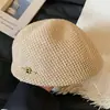 Boina Preta Estilo Japonês para Mulheres, Chapéu Fino Respirável de Verão para Usar para Trás, Nova Moda, Faz o Rosto Parecer Menor, Chapéu de Pintor