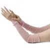 Guantes, Mangas, Protectores de Brazo con Protección Solar para Primavera y Verano, Seda de Hielo Largos Anti-UV para Ciclismo y Conducción al Aire Libre, Pegatinas, Negro Sexy