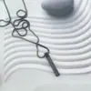 Pingente Tridimensional Minimalista Colar Masculino Estilo Hip-Hop Acessório de Marca de Nicho Ins Gargantilha para Casal Joia