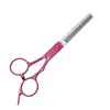 Tijeras para el cuidado de mascotas, Tijeras para cortar el pelo, Set de Tijeras Curvas para Pelo de Perro, Herramientas de Peluquería, Tijeras de Dientes Planos, Suministros de Peluquería, Transfronterizo