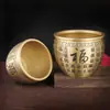 Cilindro Baifu de Latão Ornaments de Mesa Recrutando Cilindro Rice Caicai Pequena Cornucópia de Bronze Cinzeiro Cinco Tigres Artesanato de Recrutamento Naifu