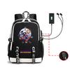 Mochila Sundrop Fnaf carga USB unisex adolescente Juego bolsa escolar estudiante mochila escolar niño