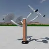 Outdoor Plastic Wood Fitness Equipment Set Idosos Esportes Comunidade Parque ao ar livre Praça Fitness Caminho Walking Machine