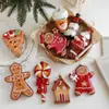 Nuevo Colgante de Hombre de Jengibre de Plástico Colgante Decoración de Árbol de Navidad Suministros Adornos Suministros de Decoración de Atmósfera En Stock