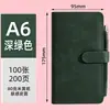 Cuaderno A6 con Tacto de Piel, Bloc de Notas de Negocios, Personalizable con Logo, Cuaderno de Bolsillo Portátil, Portalápices A6, Cuaderno Pequeño con Cierre Magnético