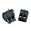 Kcd4 Certificado Iec Furo Aberto 31*25mm 4 Pinos 2 Velocidades Interruptor de Alavanca Vermelho Iluminado 16A250V