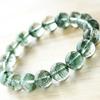 Pulseiras Fantasma Verde Natural, Contas Budistas para Homens e Mulheres, Contas Redondas Gypsophila, Joias de Cristal para Amigos