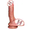 Jiuai Pene de Silicona Simulada Carne Blanda Máquina de Pistola Realista Masturbación Femenina Dildo Grande Juguete Sexual Suave